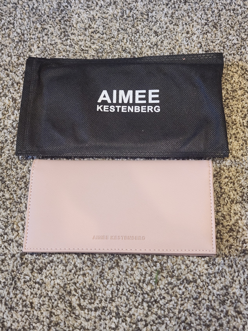 Aimee Kestenberg Blush Pink Leather Card Holder